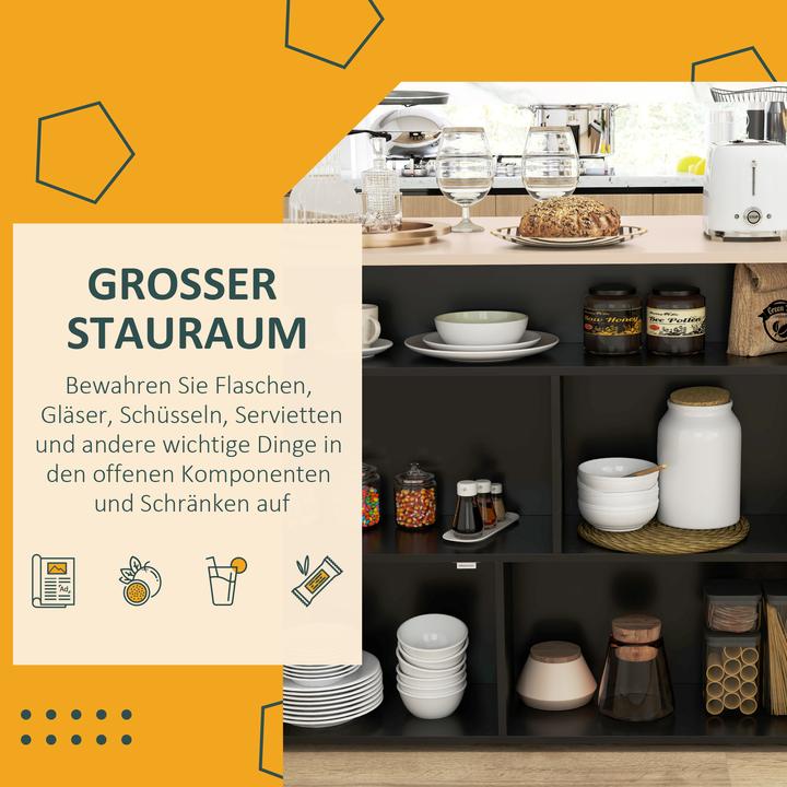 Produktbild Homcom Bartisch Set (116 x 70 x 89.50 cm)