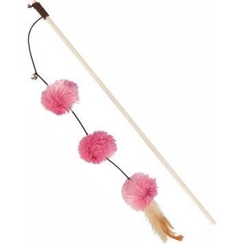 Trixie Spielangel Pompom Bälle (Spielangel), Katzenspielzeug