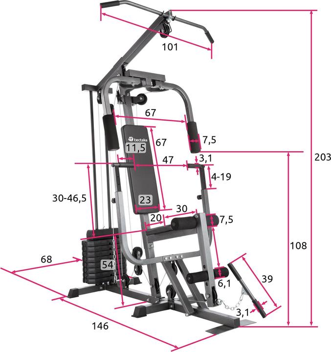 Produktbild tectake Kraftstation