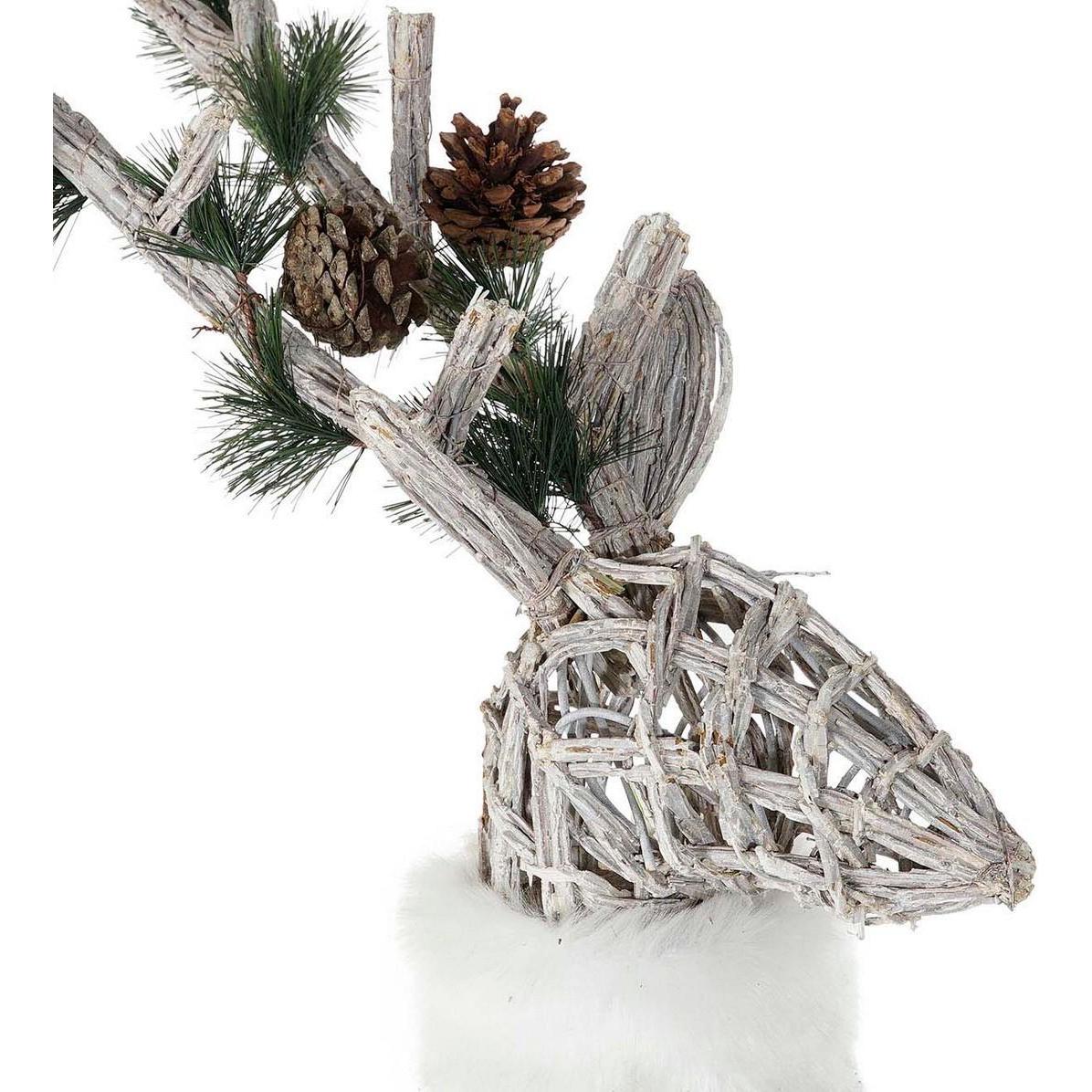 Thumbnail - DKD Home Decor, Weihnachtsbeleuchtung, Weihnachtsschmuck LED Leicht Weiss korb 53 x 19 x 90 cm (3 Stück)