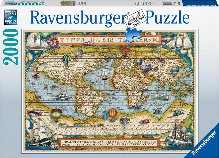 Actual product image Ravensburger 16633 - - Mappamondo 1650 - 2000 pz - Puzzle per Adulti (2000 pieces)