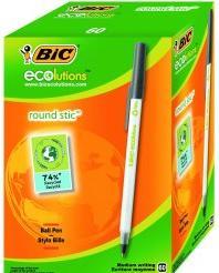 Actual product image Bic Biros ECOlutions Round Stic, black (Black, 1x)
