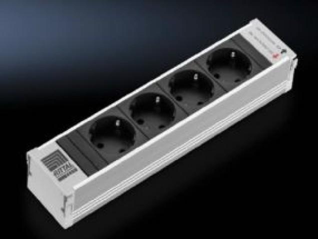 Rittal Power strip (plug-in module) (4 x, CEE 7/7)