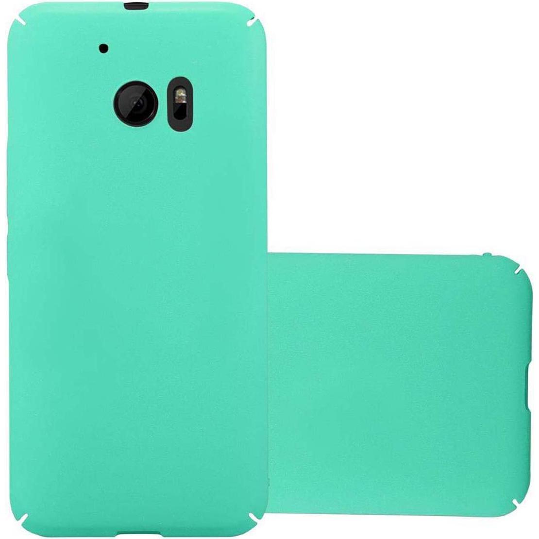 Cadorabo Hard Cover Frosty Cover (HTC One M10), Smartphone Hülle, Grün