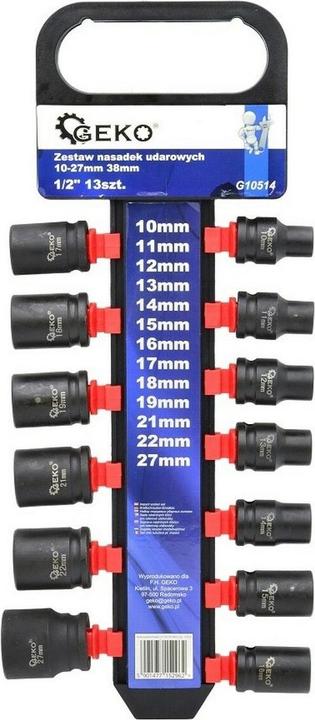 Produktbild GEKO 13er-Steckdosen-Schlagköpfe 1/2 10-27mm 38mm (1/2")