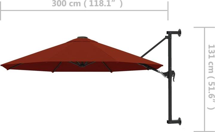 Actual product image vidaXL Sonnenschirm (3 m)
