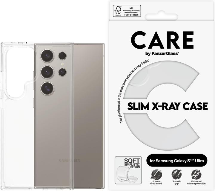 Produktbild PanzerGlass CARE by ® Fashionable Case Transparent X-Ray Soft Basic Samsung Galaxy S 2025 Ultra, Cov (Samsung Galaxy S25 Ultra)