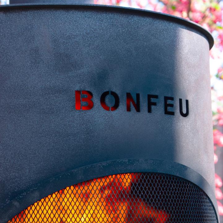 Actual product image Bonfeu BonTon 40 Corten Tuinhaard - L 40 x W 40 x H 145 cm - Staal - bruin - Tuinhaard - Terrasverwarming -