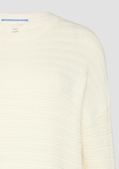 Immagine prodotto S.Oliver Strickpullover Baumwollmix-Pullover mit Strukturmuster (XXL)