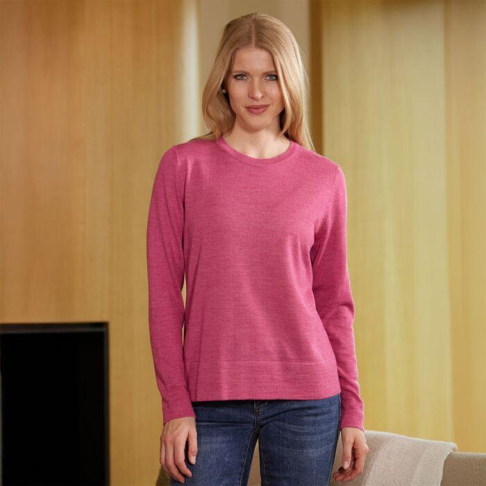 Produktbild Enrico Rosselli Pullover mit Rundhalsausschnitt aus Merinowolle (M)