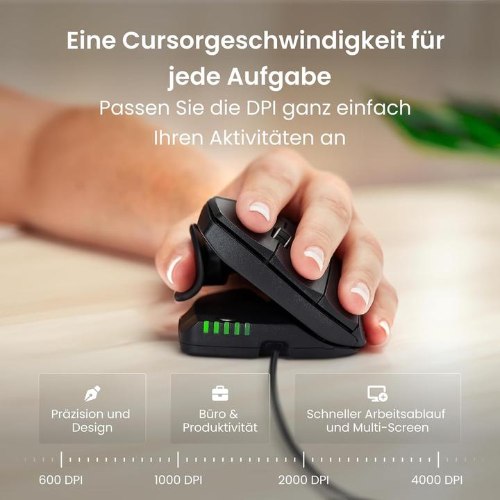 Immagine prodotto Contour UniMouse cablato per mancini nero (Cablato)