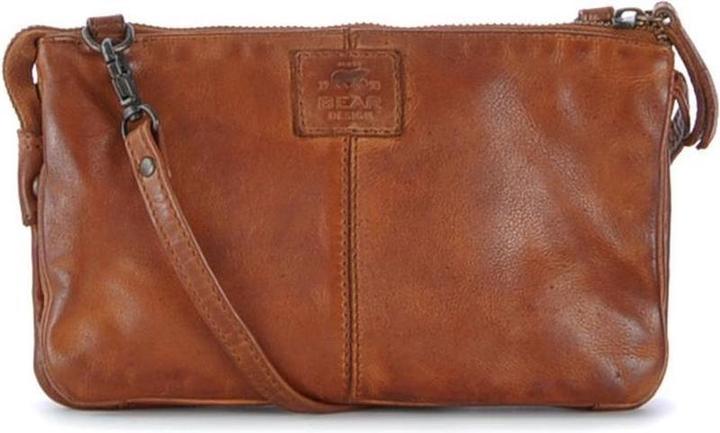 Produktbild Bear Rock Bärende Design kleiner Crossbodybag / Umhängetasche Frauen - Leder - Uma - Cognac