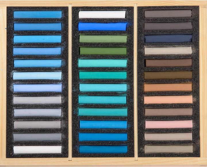 Image du produit BlockX Coffret bois 72 Pastels - Paysage - Jaune indien (36 x)