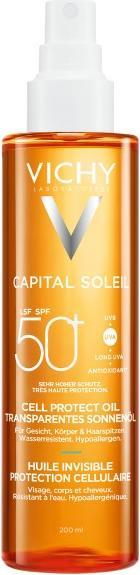 Actual product image Vichy Capital Soleil Invisible Sun Oil with cell protection SPF50 - 200 ml (Suntan oil, SPF 50+, 200 ml)
