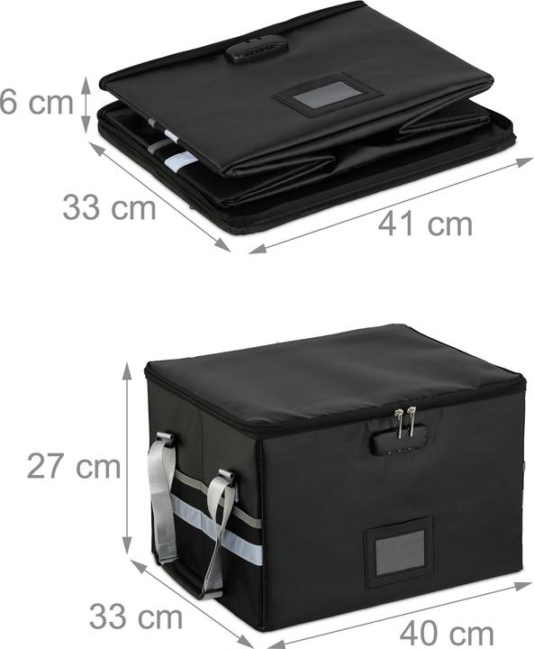 Actual product image Relaxdays Dokumententasche feuerfest & wasserdicht (DIN A4, 1 pcs.)