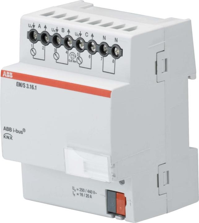 Actual product image ABB EM/S3.16.1 Energy module, EM/S3.16.1 3F, 16/20A, REG