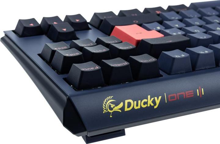 Actual product image Ducky One 3 Cosmic Blue TKL Gaming Keyboard, RGB LED - MX-Ergo-Clear (DE, Cable)