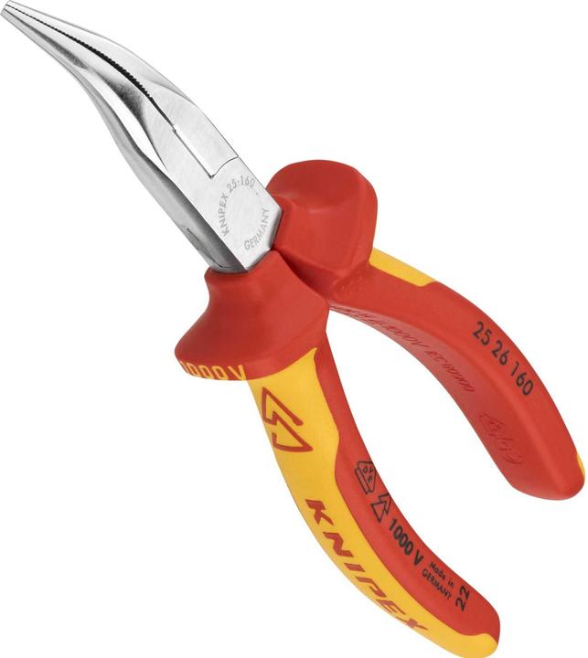 Produktbild Knipex Flachrundzange mit Schneide (160 mm)