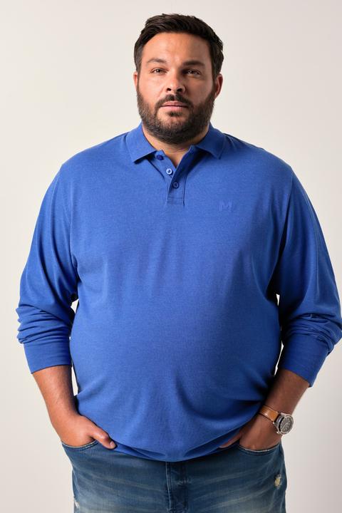 Produktbild Men+ Poloshirt, Bauchfit, Basic, Piqué, Langarm, bis 10 XL (6XL)