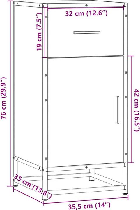 Image du produit vidaXL Sideboard (35.50 x 35 x 76 cm)