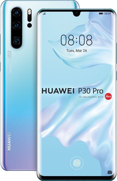 Huawei P30 Pro (128 GB, Breathing Crystal, 6.47", Hybrid Dual SIM, 40 Mpx, 4G)