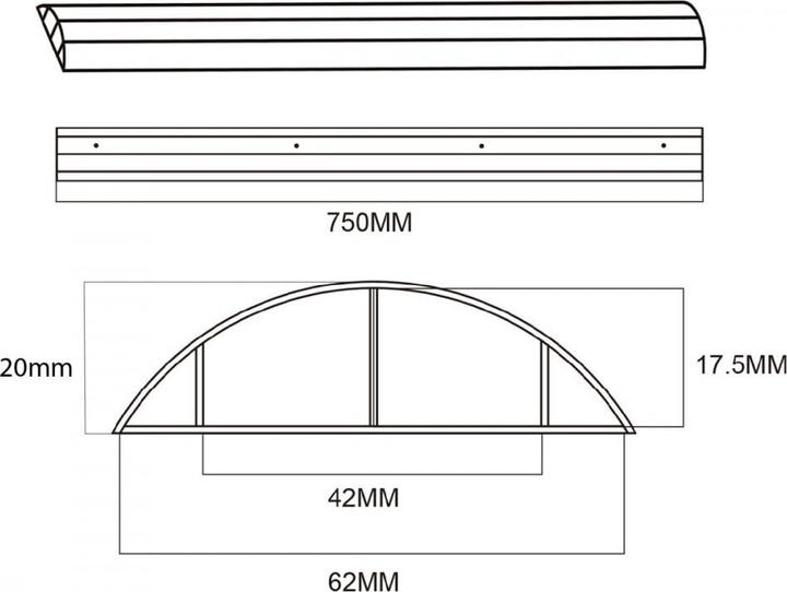 Actual product image Maclean Cover strip (Duct, 75 cm)