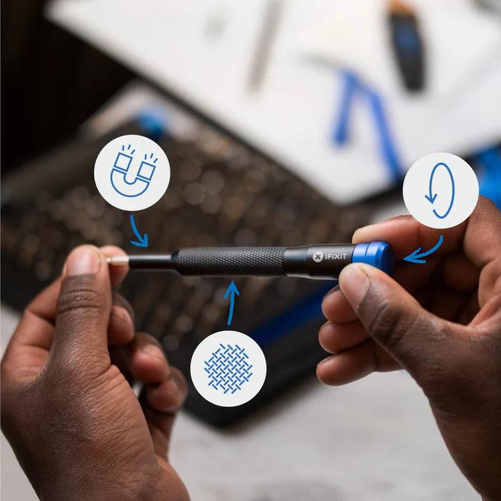 Produktbild iFixit Mako Precision Bit Set (1, 2, PH00, TR6, 0.9 mm, TR9, T3, P6, TR8, PH2, 5.5 mm, Y0, 1.5mm, 0.7 mm, 1.3 mm, PH1, P5, T TR 20, PH0000, T2, PH0, 3 mm, Y 000, 5 mm, Y 1, T TR 25, J 1, Y 00, 2.5 mm, 1mm, J 000, 3.5 mm, 4.5 mm, T TR 15, 2 mm, T5, J 00, TR7, T TR 10, J 0, T4, P2, 4 mm)