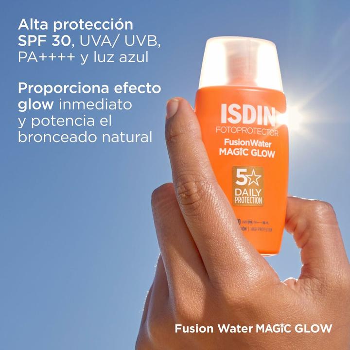 Produktbild Isdin Photoprotector Water Magic Glow SPF30 50ml (Sonnencreme Gesicht, SPF 30, 50 ml, 0.05 g)