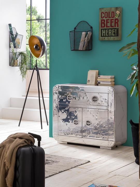 Image du produit SIT Möbel Commode Aero argent (80 x 90 x 40 cm)