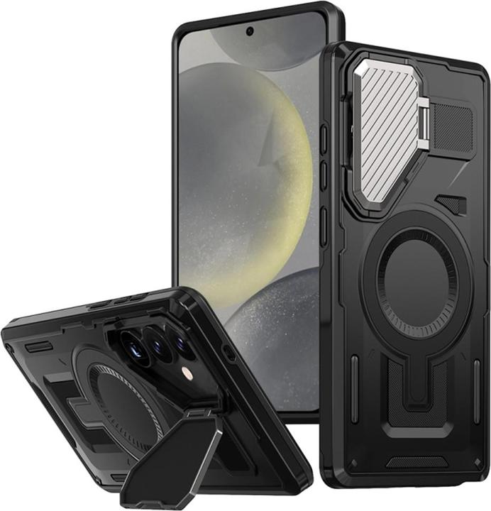 Produktbild Techsuit - CamVault MagSafe - Samsung Galaxy S24 / S25 - Black (Samsung Galaxy S25, Samsung Galaxy S24)