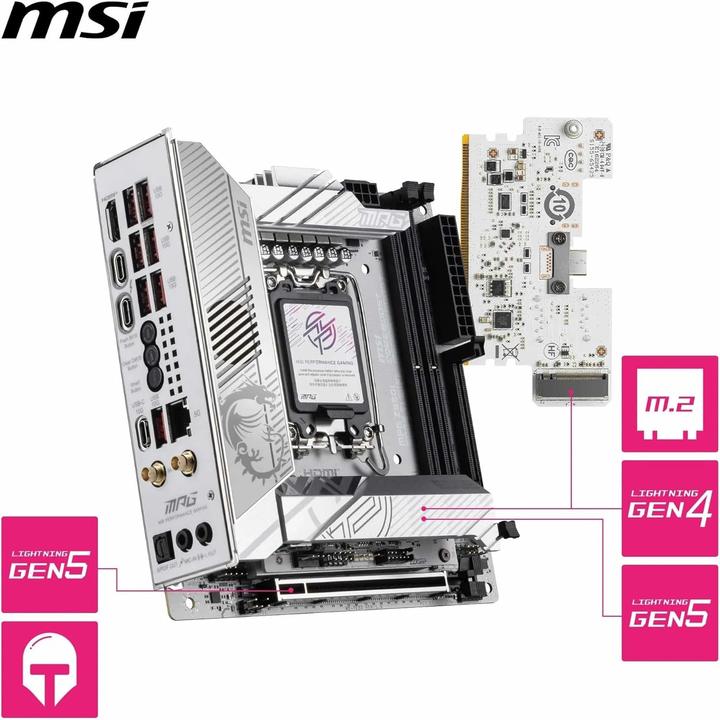Productafbeelding MSI MPG Z890I EDGE TI WIFI (LGA 1851, Intel Z890, Mini-ITX)