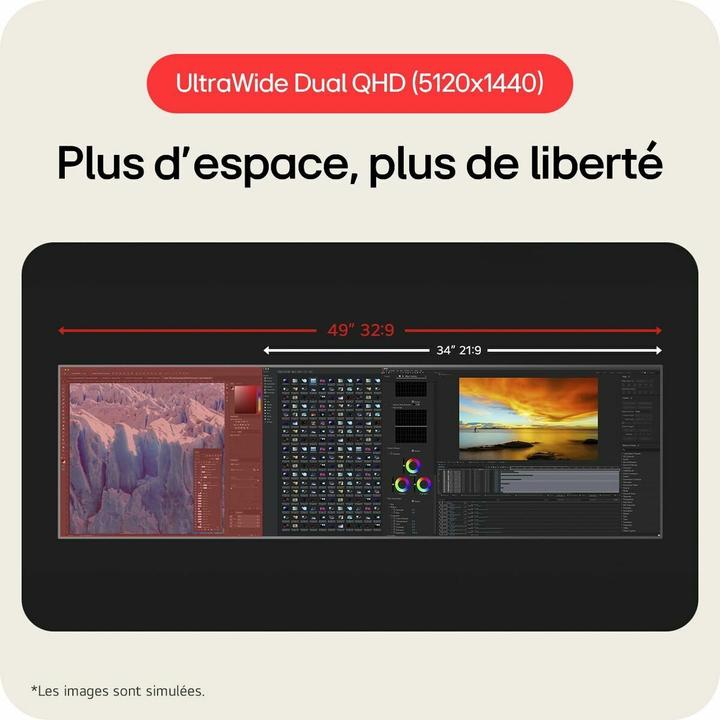 Actual product image LG UltraWide 49U950A-W (5120 x 1440 pixels, 49")