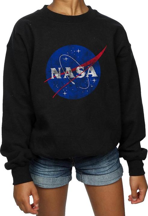 Immagine prodotto Nasa Felpa in cotone con logo in rilievo per bambine (152, 158)