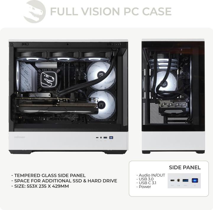 Produktbild Sedatech Ultimate Gaming PC - UCCL848I1I1HF (AMD Ryzen 7 5700X, 32 GB, 1000 GB, GeForce RTX 5070 Ti)