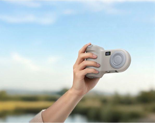 Immagine prodotto Belkin Stage Power Grip 9500mAh + 15W Powerbank sand CTA006hqSA (9500 mAh, 15 W)