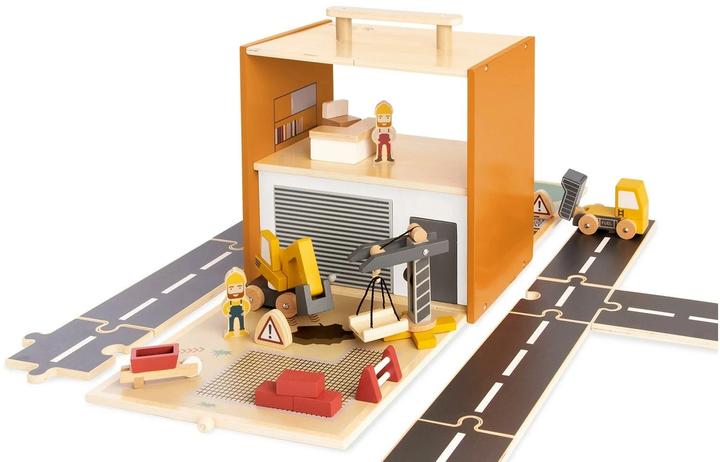 Image du produit Pinolino Univers de jeu "Chantier Gustav" avec accessoires