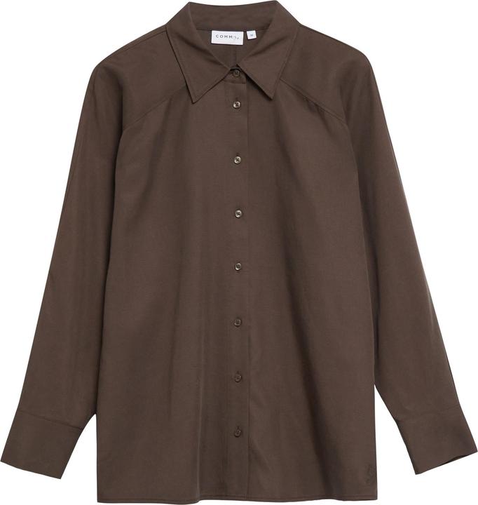 Immagine prodotto Comma Fliessendes Lyocell-Leinen-Hemd mit tonalen Nahtdetails (46)