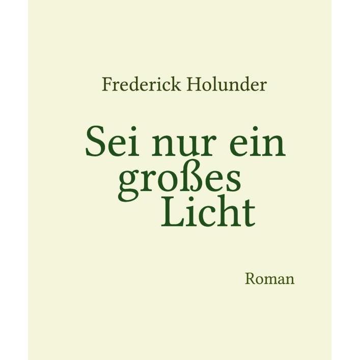 Sei nur ein grosses Licht, Belletristik von Frederick Holunder