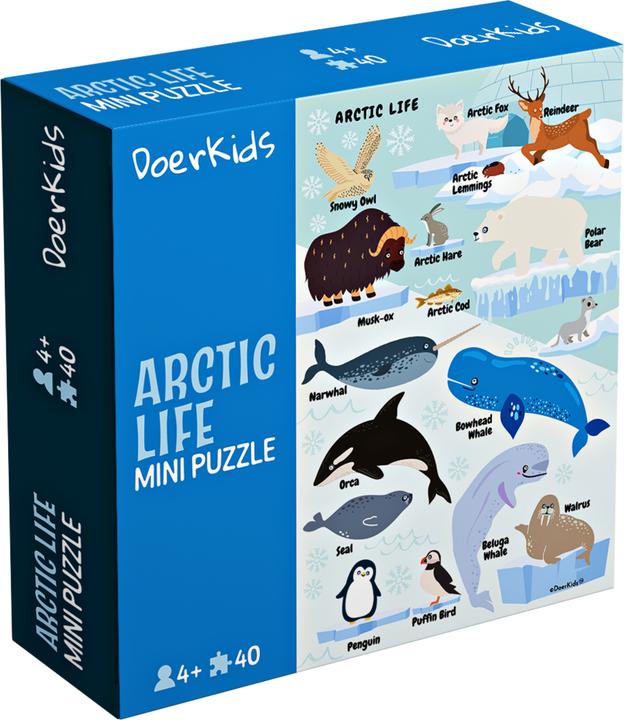 Produktbild DoerKids Mini Puzzle Arktis 40 Stk. (40 Teile)