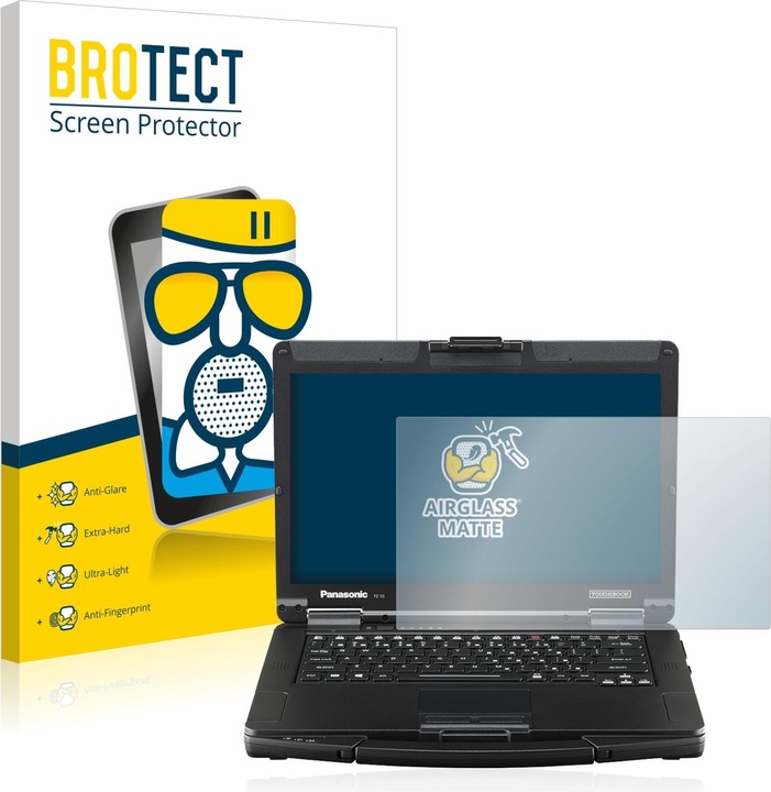 Produktbild BROTECT AirGlass Panzerglasfolie Matt (1 Stück, Panasonic Toughbook FZ-55 Touch)