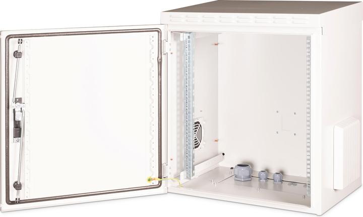 Produktbild Digitus DN-19 12U-I-OD IP55 Outdoor Wandgehäuse - 600x450 mm (BxT) grau (12 HE, 19 Zoll Rack)