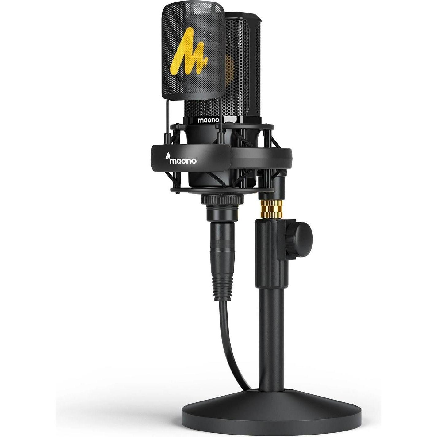 Maono Nero Microfono A Condensatore Pm500 Xlr, Microfono