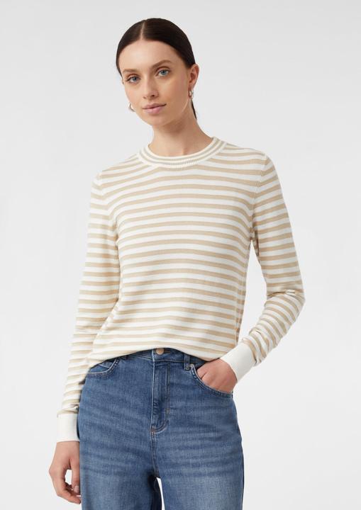 Produktbild Comma Strickpullover Schmaler Ringelpullover aus Feinstrick (34)