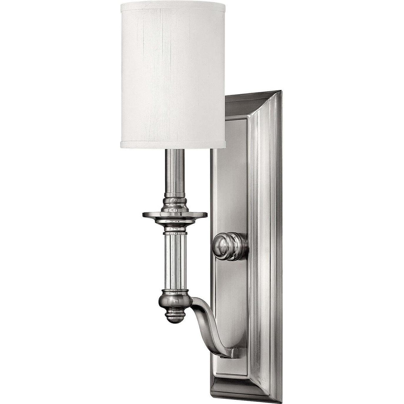 Elstead Lighting, Wandleuchte + Deckenleuchte, Sussex Wandleuchte E14 Nickel gebürstet (E14)