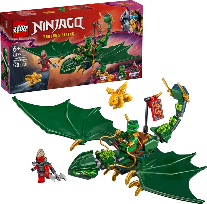 Produktbild LEGO Lloyds grüner Walddrache (71829, LEGO Ninjago)