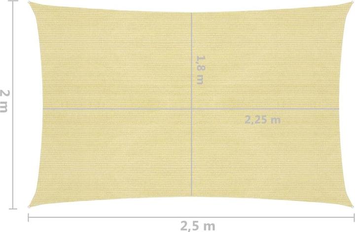 Actual product image vidaXL Sonnensegel (250 x 250 cm)