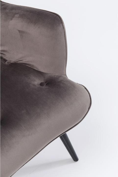 Actual product image Kare Design Armchair Vicky Velvet Grey