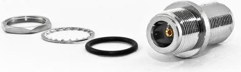 Actual product image Varia Adapter Type N Female Bulkhead to Type N Female