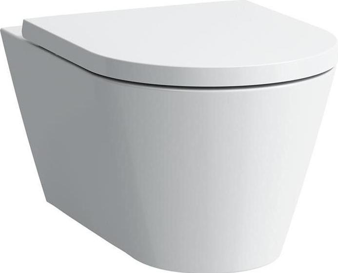 Actual product image Laufen Running Kartell wall WC PACK with flush rimless washer, incl. LCC, WC seat incl. soft close