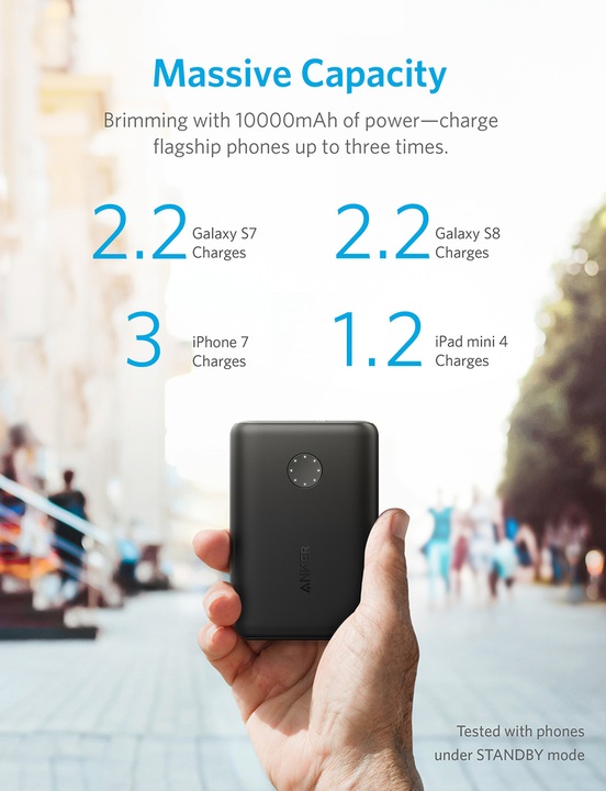 Image du produit Anker PowerCore (10000 mAh, 18 W, 37 Wh)